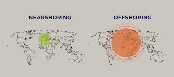 Nearshoring vs. offshoring diferencias clave que debes conocer